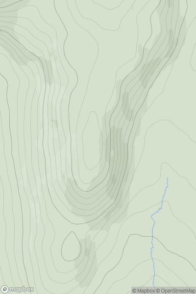 Thumbnail image for Beinn Bhreac [Loch Lomond to Strathyre] [NN472141] showing contour plot for surrounding peak